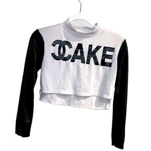 Cake Long Sleeve Crop Top